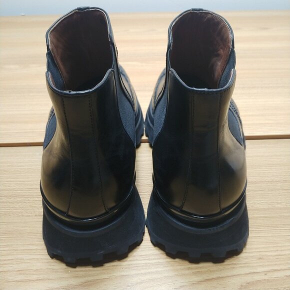 Handmade Leizilei Shoes Black Chelsea Boots - Picture 8 of 12